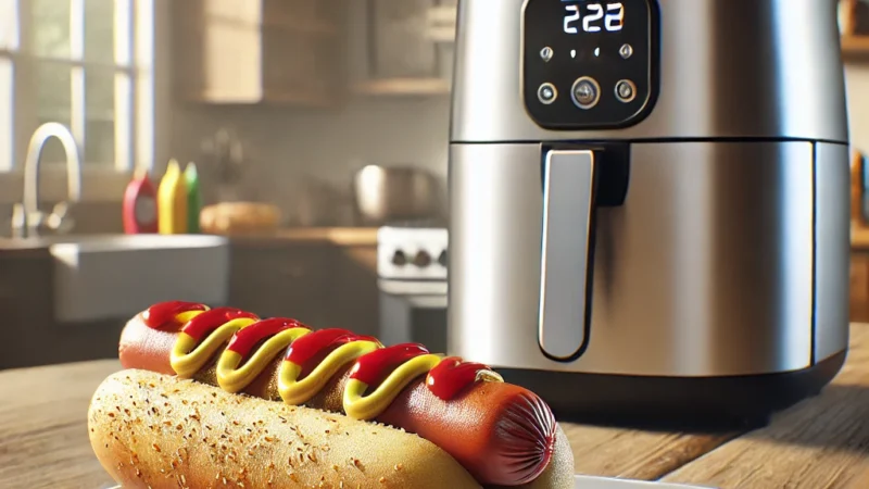 air fryer hot dog