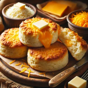 Cheesy Sourdough Discard Biscuits