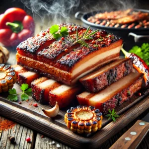 BBQ Grilled Pork Belly with Smoky Spices