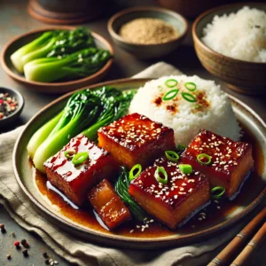 Braised Pork Belly with Soy and Ginger