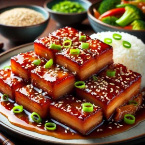 Sweet and Sticky Asian-Style Pork Belly