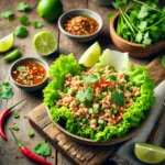 Healthy and Delicious Thai Ground Chicken Salad (Larb) Recipe