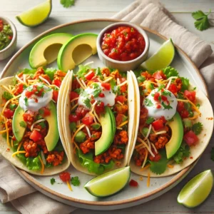 Spicy Ground Chicken Tacos