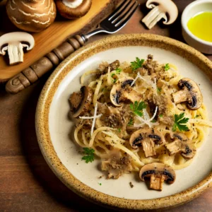 Mushroom Truffle Pasta recipe