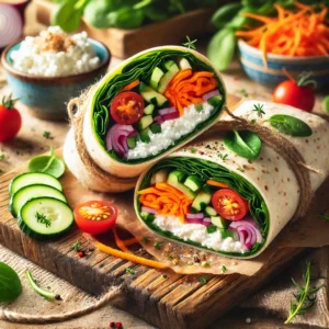 Read more about the article Why Everyone Is Loving This Savory Cottage Cheese & Veggie Wrap Recipe