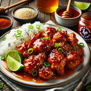 Sweet and Spicy Honey Sriracha Chicken recipe