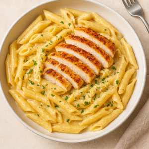 Garlic Parmesan Chicken Pasta