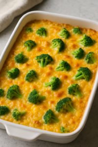 Read more about the article Broccoli Cheese Rice Casserole Easy Recipe for Pure Comfort in Every Bite