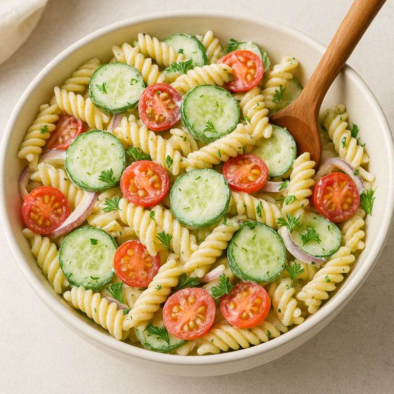 Cucumber Pasta Salad