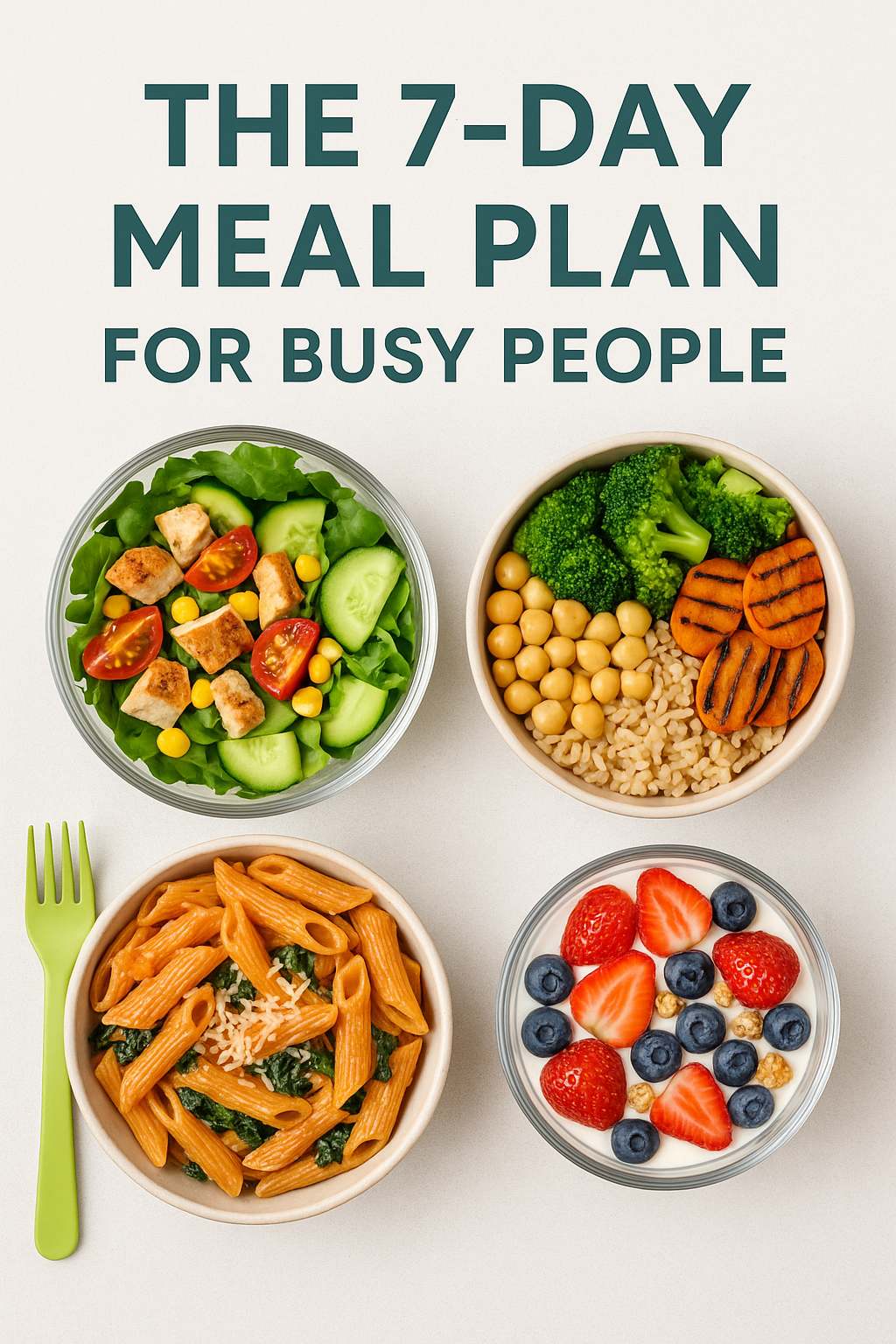 You are currently viewing The 7-Day Meal Plan For Busy People That Actually Sticks